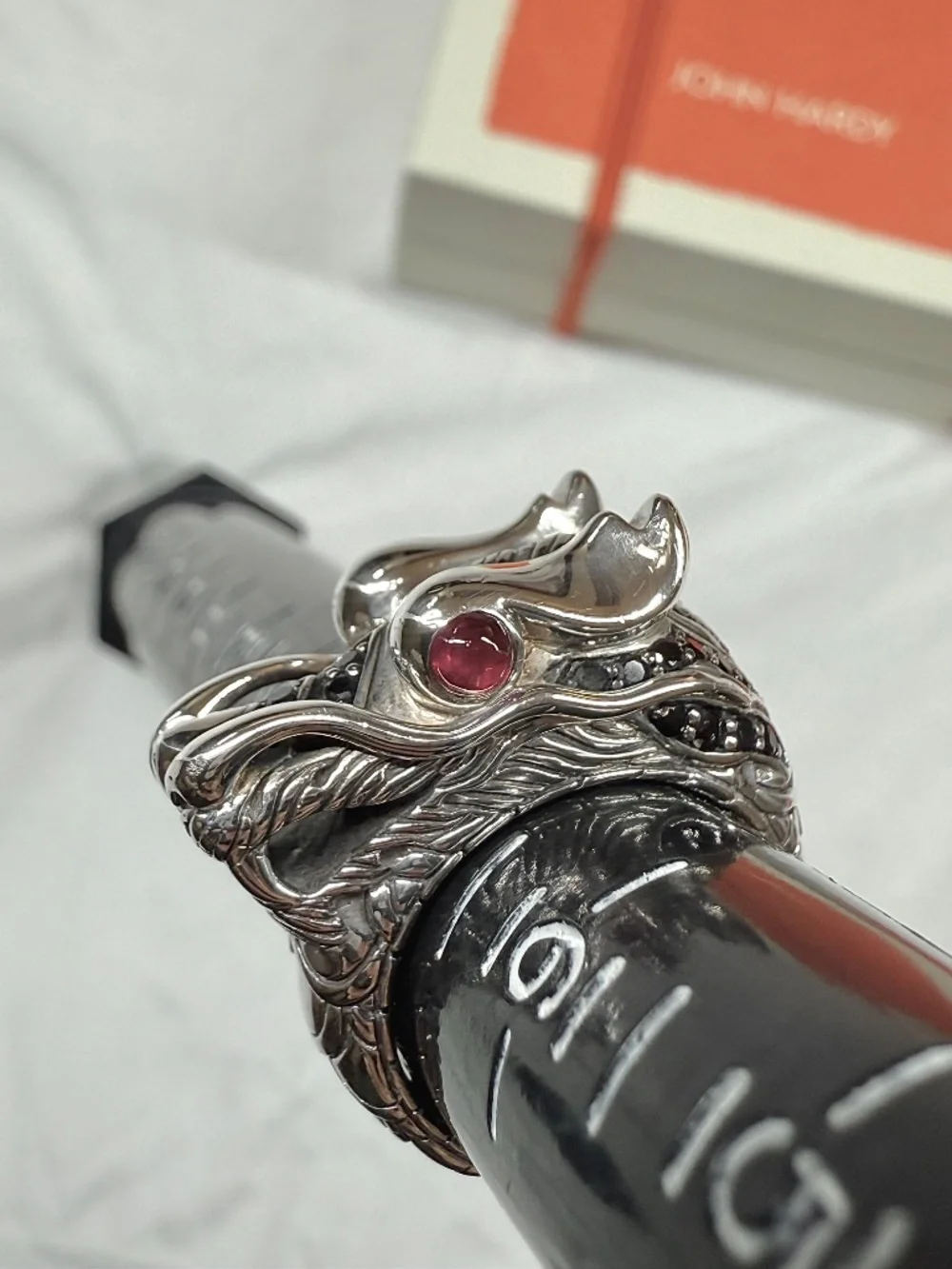 Authentic John Hardy Dragon ring size 7 sterling silver